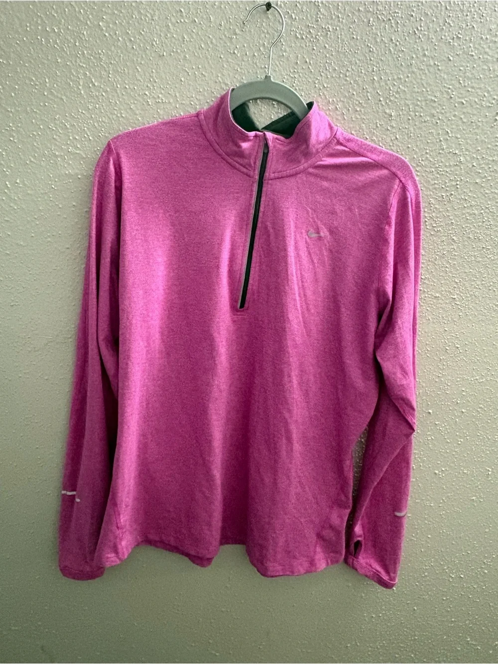 Nike Pink Dri-FIT Running Quarter-Zip Pullover
